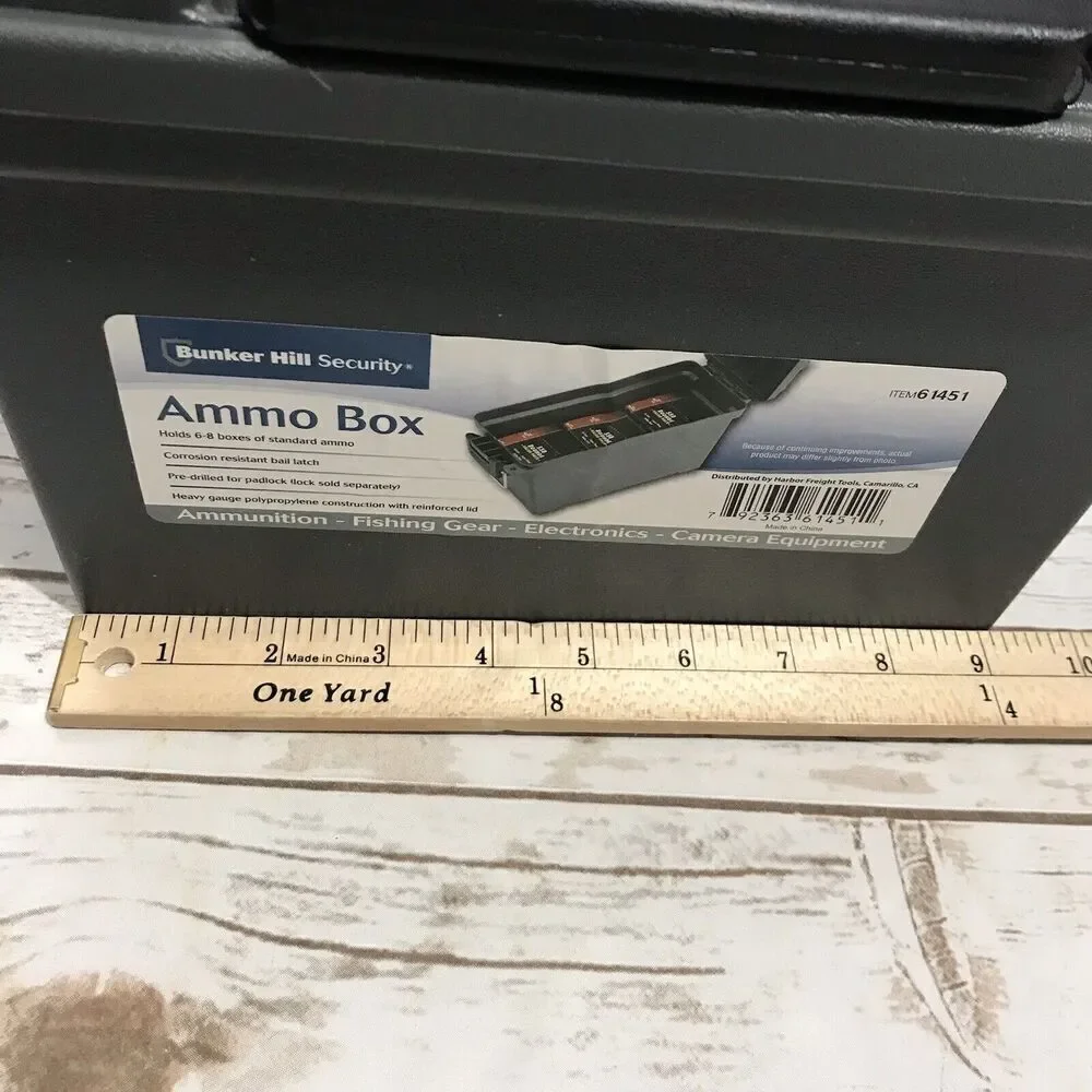 Bunker Hill Security Ammo Dry Box  Holds 6-8 Boxes‎ of Ammo